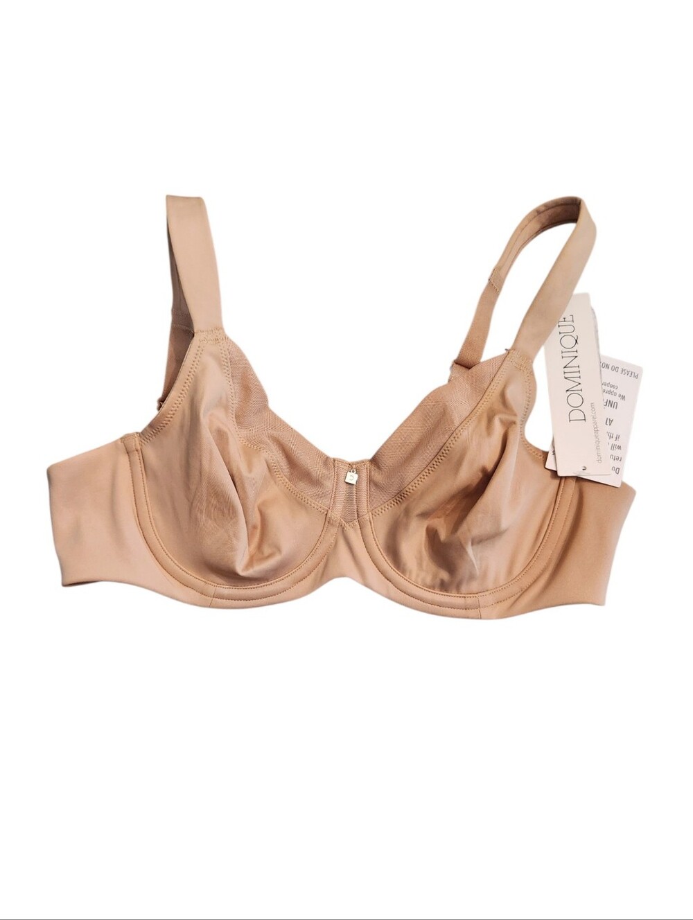 NEW Dominique Mallory Smoothing Comfort Underwire Bra Tan 34B